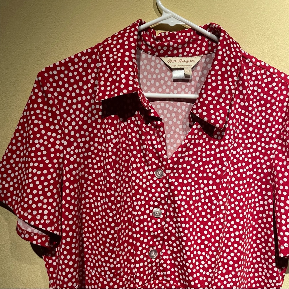 Vintage Norm Thompson Polka Dot Dress